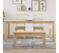 vidaXL Table à manger Panama 180x90x75 cm bois massif de pin, table de salle à manger, table à dîner, meuble à manger, table