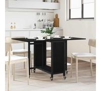 vidaXL Table à manger pliante avec roulettes 130 x 80 x 76,5 cm