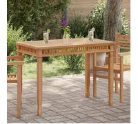 vidaXL Table à manger de jardin 120x65x80 cm bois de teck solide