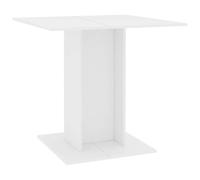 vidaXL Table à Manger, Table à Dîner, Meuble de Salle à Manger, Table de Repas Cuisine Maison Intérieur, Moderne, Blanc Bois 800252