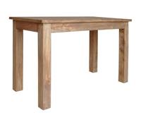 Table De Salle À Manger Bois De Récupération 120 X 60 X 77 Cm Marron