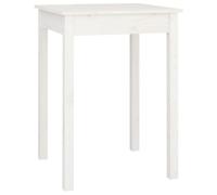 vidaXL Table à manger Blanc 55x55x75 cm Bois massif de pin 814255
