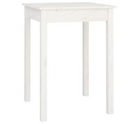 vidaXL Table à manger Blanc 55x55x75 cm Bois massif de pin 814255
