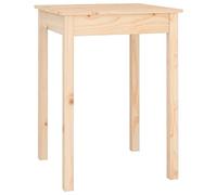 vidaXL Table à Manger Table de Comptoir Cuisine Table de Salle à Manger Meuble de Restaurant Intérieur 55x55x75 cm Bois Massif de Pin