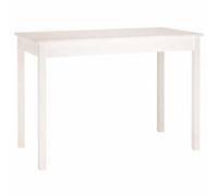 vidaXL Table à manger 814250 Blanc 110x55x75 cm Bois massif de pin