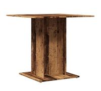 vidaXL Table à manger vieux bois 80 x 80 x 75 cm bois d'ingénierie, table, table de cuisine, table à dîner, tables, tables 855810