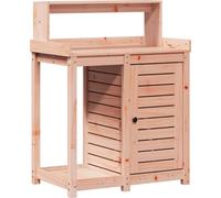 vidaXL Table à plantes avec étagères 82,5x50x109,5 cm Bois massif Douglas