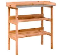 vidaXL Table à plantes 156353 - étagère, support pots de fleurs, bois de sapin marron 78x38x82,5 cm