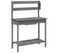 vidaXL Table à plantes avec lavabo 147,5x44x139,5 cm Sapin massif