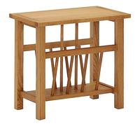 vidaXL Table à revues 45x27x42 cm en bois de chêne solide