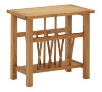 vidaXL Table à revues 45x27x42 cm Bois de chêne solide