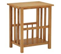 Vidaxl Table À Revues 45x35x55 Cm Bois De Chêne Solide Multicolore