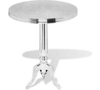 Vidaxl Table Auxiliaire Ronde Aluminium Argenté Argenté