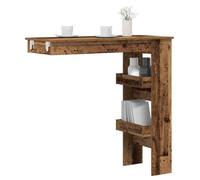 vidaXL Table bar mural vieux bois 102x45x103,5 cm bois d'ingénierie, table de bar, table de bistro, table de petit déjeuner, 856860