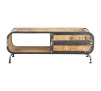vidaXL Table basse 100 x 50 x 35 cm en bois massif de manguier