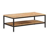 vidaXL Table basse 100x50x35 cm bois de manguier massif brut, table d'appoint, table de salon, table de bout, table de 374069