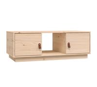 Vidaxl Table Basse 100x50x35 Cm Bois Massif De Pin Marron