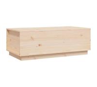vidaXL Table basse 100x50x35 cm pin massif