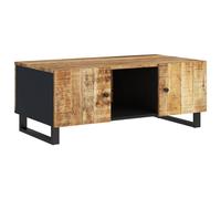 Vidaxl Table Basse 100x54x40cm Bois De Manguier Solide Et D'ingénierie Multicolore