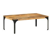 Table Basse, Table d'Appoint avec Pieds, Bout de Canapé, Meuble de Salon Salle de Séjour Intérieur, Marron Bois de Manguier Massif