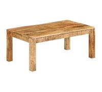 vidaXL Table Basse 100x55x40 cm Bois de manguier Massif, Table latérale, Table Basse en Bois, Table Centrale, Bout de canapé, Table de Salon