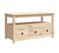 Vidaxl Table Basse 102x49x55 Cm Bois Massif De Pin Marron