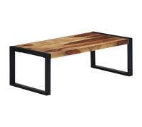 Vidaxl Table Basse 110 X 60 X 40 Cm Bois De Sesham Massif Marron