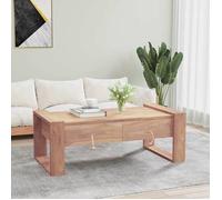 Vidaxl Table Basse 110 X 60 X 40 Cm Bois De Teck Massif Marron