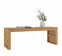 Vidaxl Table Basse 110x35x38 Cm Bois Massif De Teck Marron
