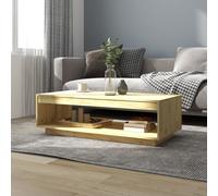 Vidaxl Table Basse 110x50x33,5 Cm Bois De Pin Massif Multicolore