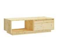 Vidaxl Table Basse 110x50x33,5 Cm Bois De Sapin Massif Multicolore