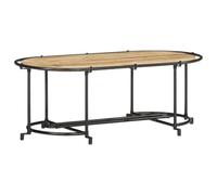 vidaXL Table Basse 110x55x40 cm Bois de manguier Massif Brut, Table latérale, Table de Salon, Table d'accent, Bout de canapé, Table Centrale
