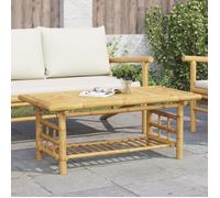 vidaXL Table basse 110x55x45 cm bambou, table d’appoint, table de salon, table d'accent, bout de canapé, table centrale, 368046