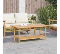 vidaXL Table basse Bambou 110x55x45 cm - Table d'appoint Marron