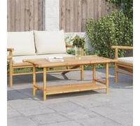 vidaXL Table basse Bambou 110x55x45 cm - Table d'appoint Marron