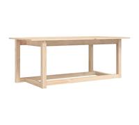 Table Basse Marron Miel 110x55x45 cm Bois Massif de Pin Table d’Appoint vidaXL