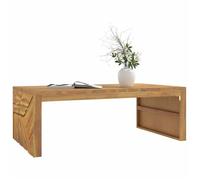 vidaXL Table basse 110x60x38 cm bois de teck solide Marron