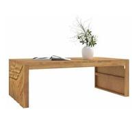 vidaXL Table basse 110x60x38 cm bois de teck solide Marron