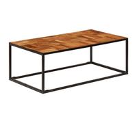 Vidaxl Table Basse 110x60x40 Cm Bois D'acacia Solide Et Acier Multicolore