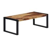 Vidaxl Table Basse 110 X 60 X 40 Cm Bois De Sesham Massif Marron