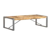 Vidaxl Table Basse 140x70x40 Cm Bois De Manguier Brut Marron