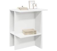 vidaXL Table Basse 2 pcs Blanc 40 x 30 x 49 cm Bois d'ingénierie, Design Contemporain, Table Fonctionnelle, café élégant, Rangement spacieux, pièce maîtresse Salon, Style Minimaliste
