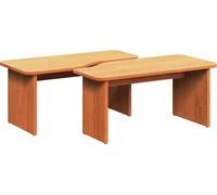 vidaXL Table basse 2 pcs brun cire 100 x 69 x 35.5 cm