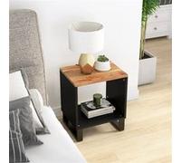 vidaXL Table basse 40x31x46 cm Bois d'acacia solide et d'ingénierie350641 Marron G