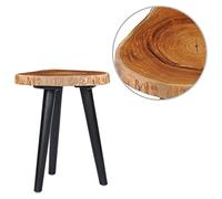 vidaXL Teck Solide Table Basse Table d'Appoint Table de Salon Bout de Canapé Table de Canapé Maison Intérieur Salle de Séjour 40x45 cm