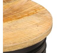 Vidaxl Table Basse 43x55 Cm Bois De Manguier Solide Marron