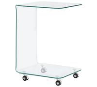 vidaXL table basse 45 x 40 x 63 cm en verre trempé
