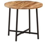 vidaXL Table Basse 45x45x40 cm Bois de manguier Solide et Fer