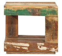 vidaXL Table basse 45x45x40 cm Vieux bois massif