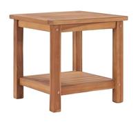 Vidaxl Table Basse 45x45x45 Cm Bois De Teck Solide Marron